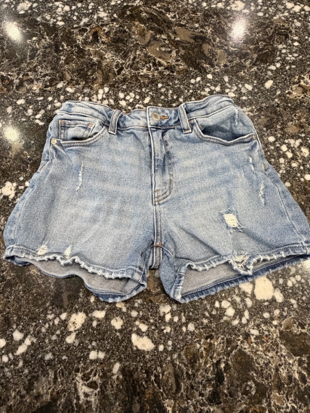art class Light Blue Distressed Denim Jean Shorts